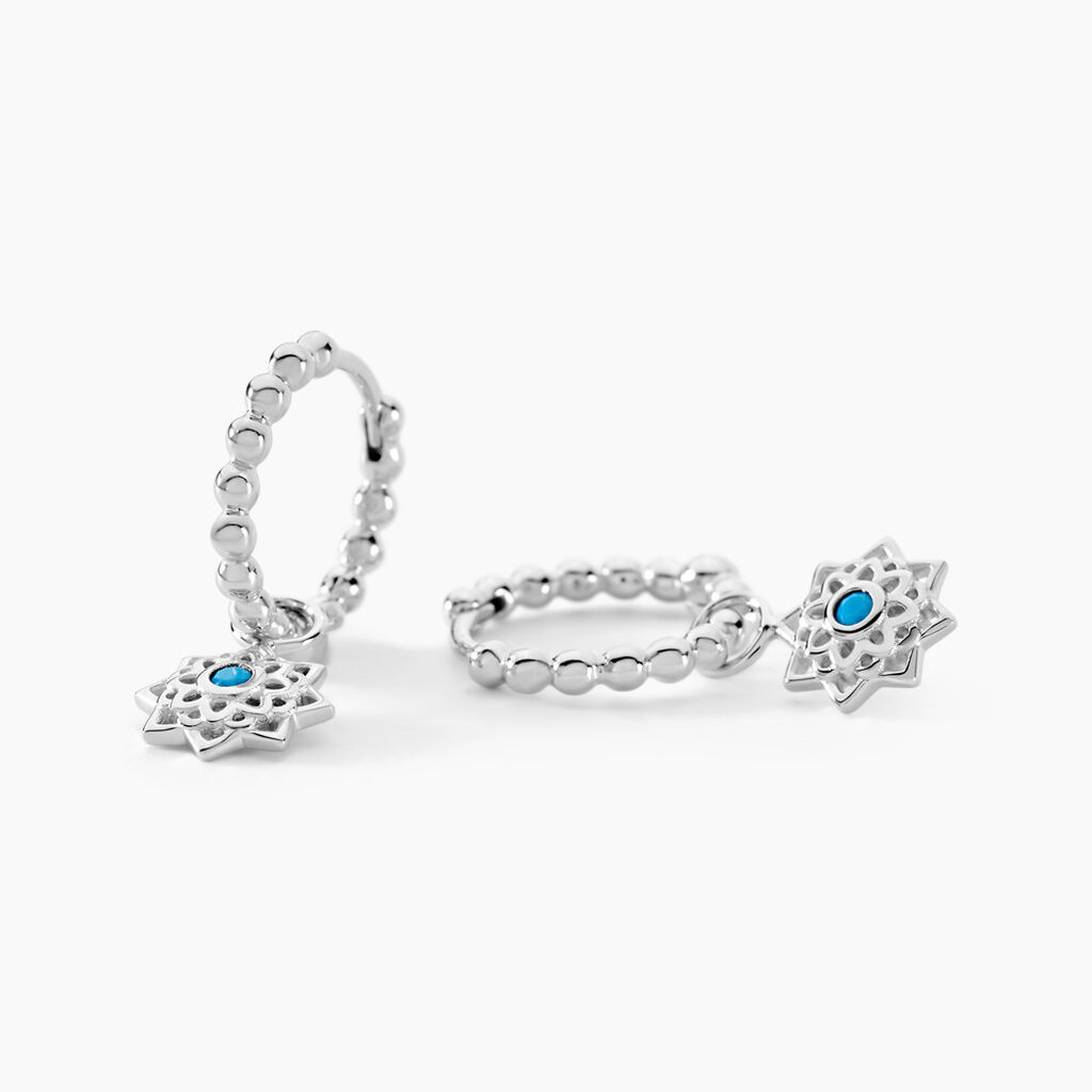 Créoles Meissa Argent Blanc Oxyde De Zirconium