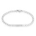 Bracelet Identité Argent Blanc Casper - Gourmettes Homme | Histoire d’Or