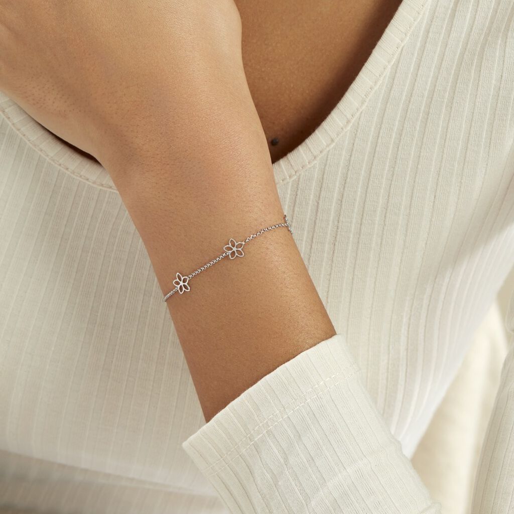 Bracelet Tinou Argent Blanc - Bracelets Femme | Histoire d’Or