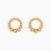 Boucles D'oreilles Puces Golden Beans Plaqué Or Jaune - Boucles d'oreilles fantaisie Femme | Histoire d’Or