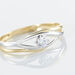 Bague Solitaire Peline Or Bicolore Oxyde De Zirconium - Bagues solitaires Femme | Histoire d’Or