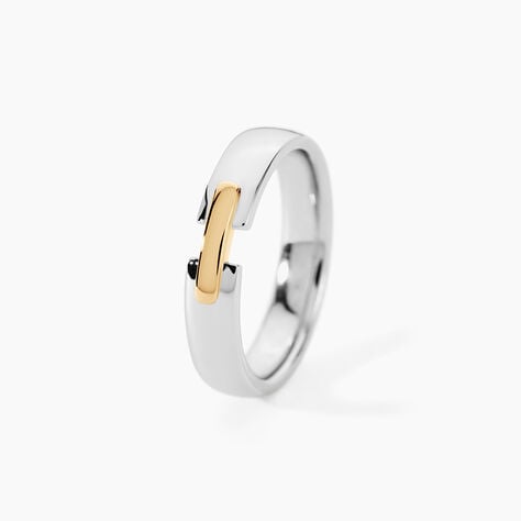 Alliance Marton Ruban Plat Or Bicolore - Alliances Unisex | Histoire d&rsquo;Or
