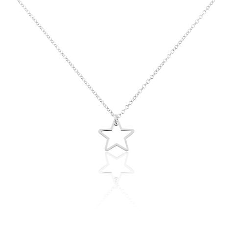 Collier Velma Argent Blanc - Ras de cou Femme | Histoire d&rsquo;Or