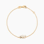 Bracelet Jardins D'hiver Plaqu&eacute; Or Jaune Oxyde De Zirconium - Bracelets Femme | Histoire d&rsquo;Or