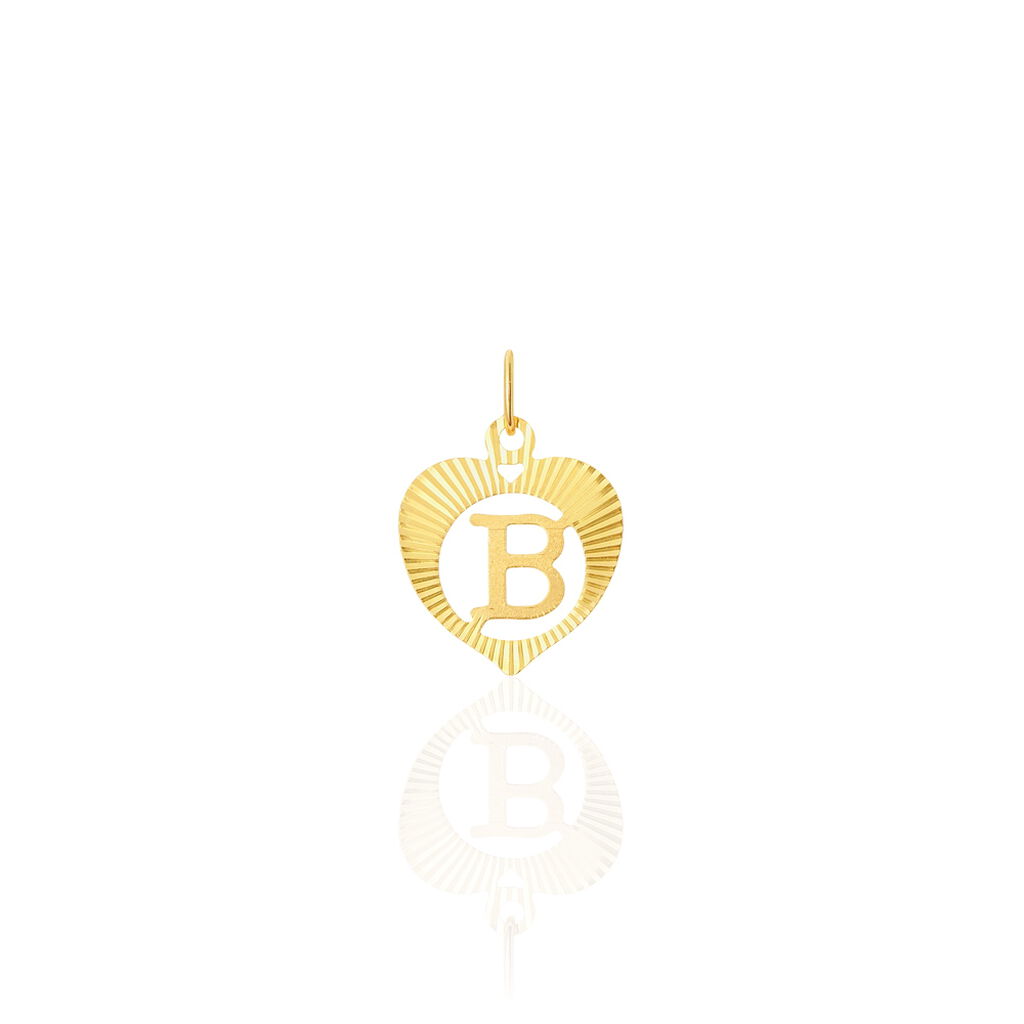 Pendentif Eudocie Coeur Lettre Or Jaune - Pendentifs Famille | Histoire d’Or