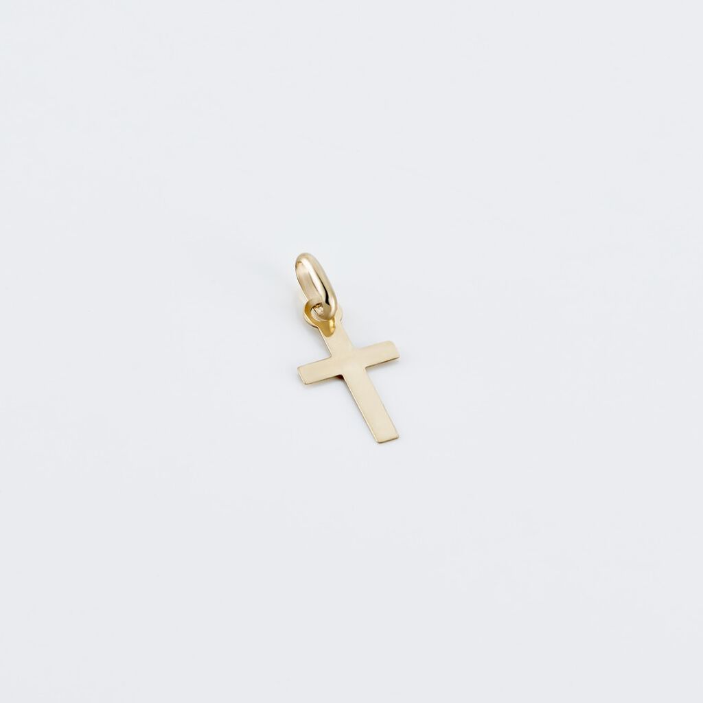 Pendentif Alyssa Croix Or Jaune - Pendentifs Baptême Unisex | Histoire d’Or