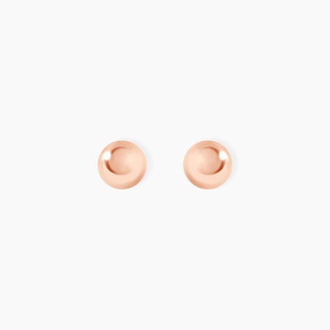 Boucles D'oreilles Puces Virgie Argent Rose - Boucles d'oreilles fantaisie Femme | Histoire d’Or