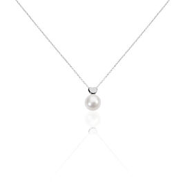 Collier Lorella Argent Blanc Perle De Culture - Colliers fantaisie Femme | Histoire d’Or