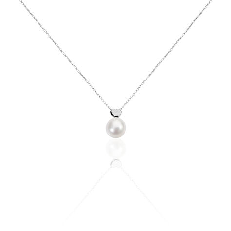 Collier Lorella Argent Blanc Perle De Culture - Colliers fantaisie Femme | Histoire d’Or