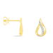 Boucles D'oreilles Puces Goccie Or Jaune Diamant - Clous d'oreilles Femme | Histoire d’Or