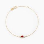 Bracelet Emotion Or Jaune Rubis Diamant - Bracelets Femme | Histoire d&rsquo;Or