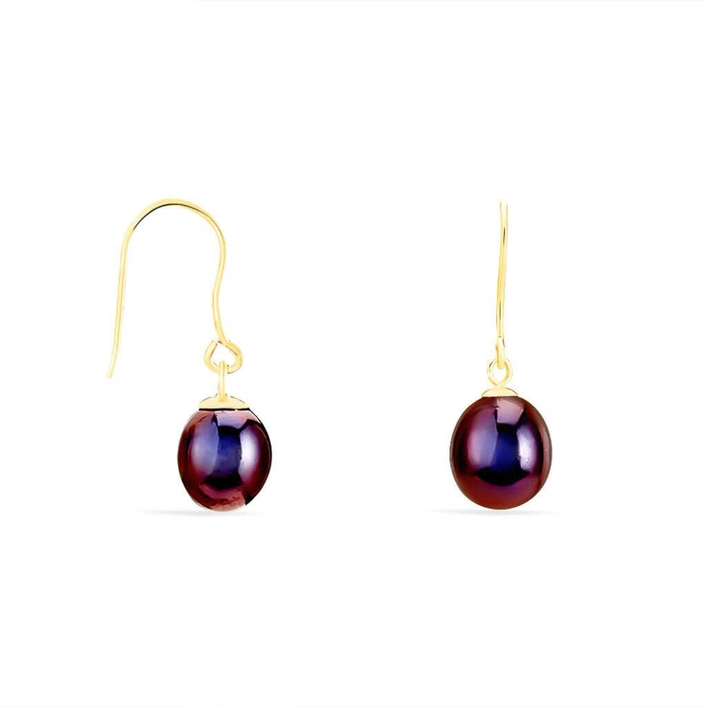 Boucles D'oreilles Pendantes Severiane Or Jaune Perle De Culture - Boucles d'oreilles pendantes Femme | Histoire d’Or