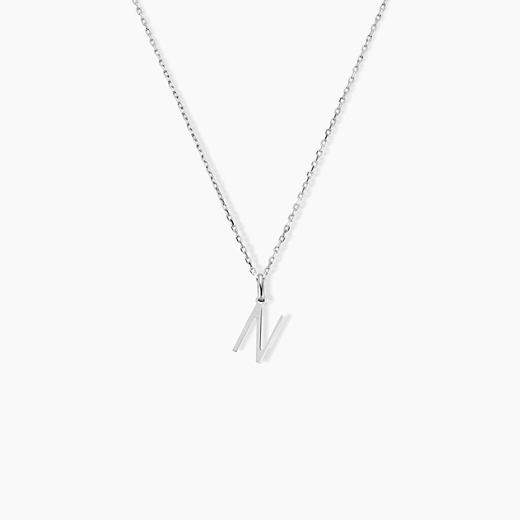 Pendentif Ionia Lettre Or Blanc - Pendentifs Famille | Histoire d&rsquo;Or