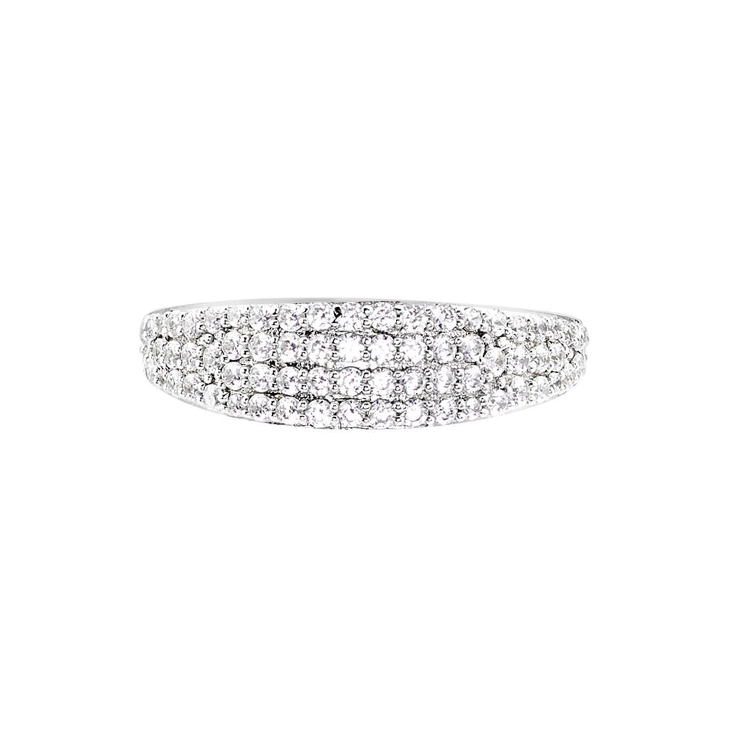 Bague Leanne Argent Blanc Oxyde De Zirconium - Bagues avec pierre Femme | Histoire d’Or
