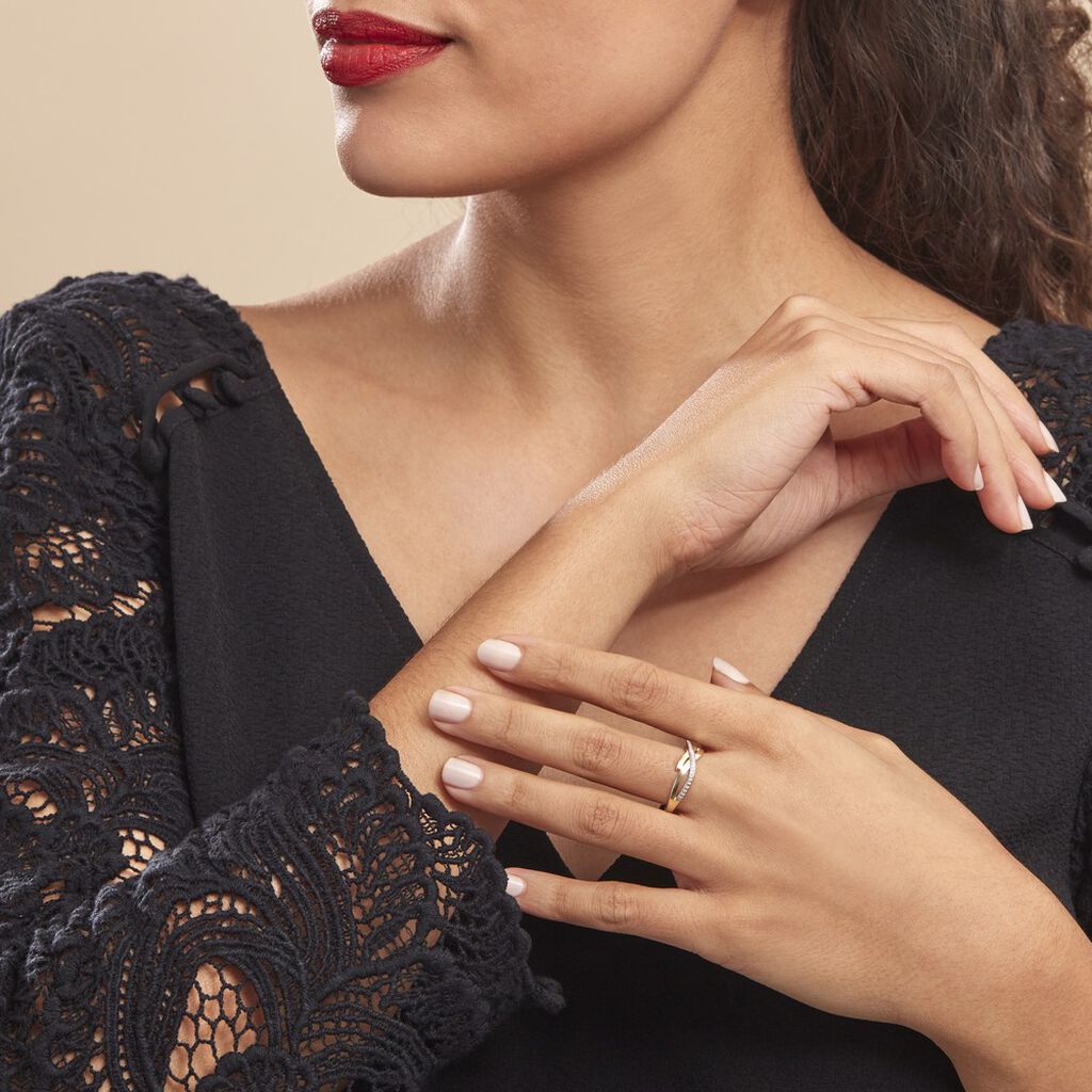 Bague Seraphia Or Jaune Diamant - Bagues avec pierre Femme | Histoire d’Or