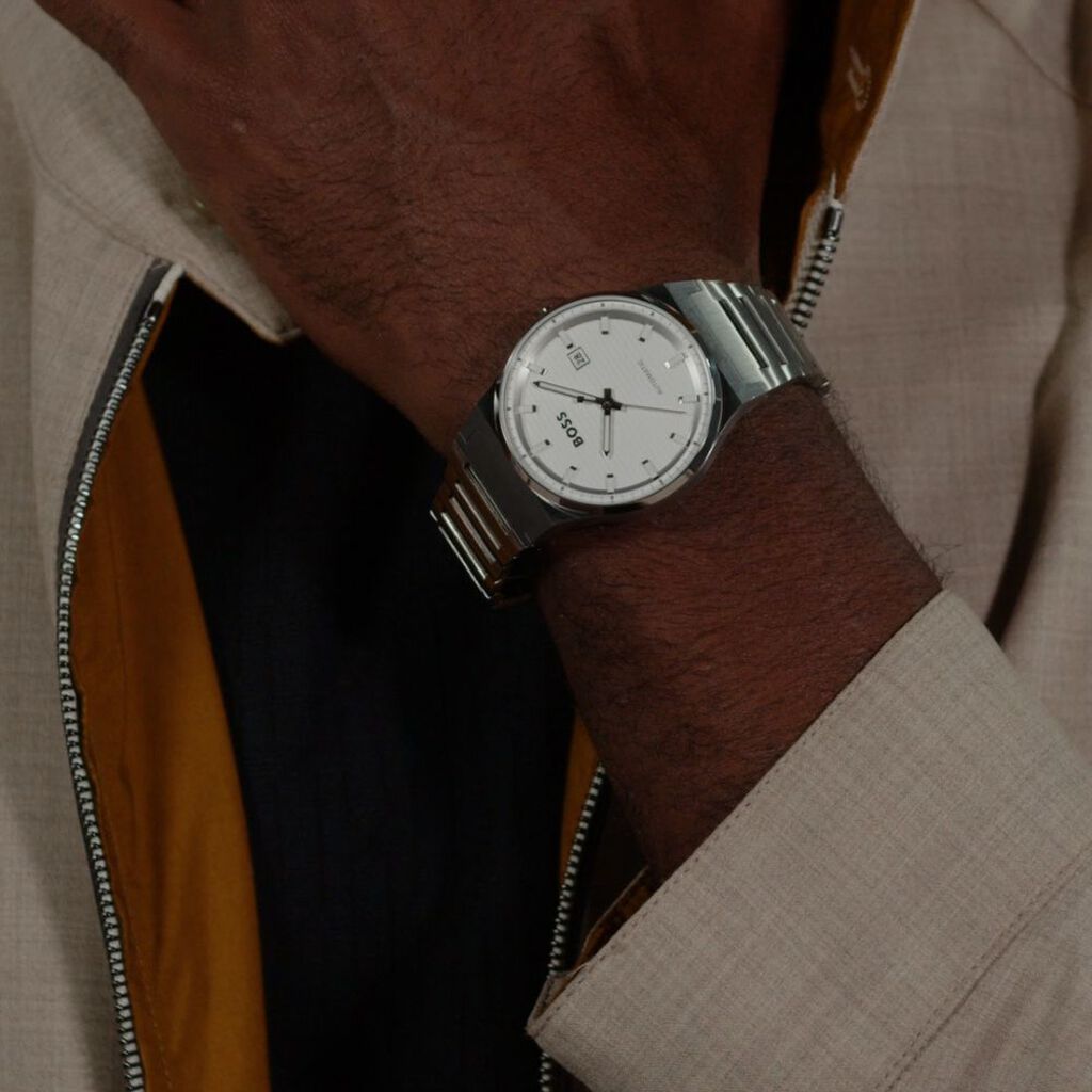 Montre Boss Candor Auto Blanc - Montres Homme | Histoire d’Or