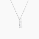 Collier Henriet Argent Blanc Oxyde De Zirconium - Colliers fantaisie Femme | Histoire d&rsquo;Or