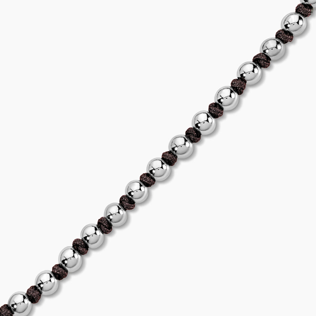 Bracelet Henrik Acier Blanc - Bracelets cordon Homme | Histoire d&rsquo;Or
