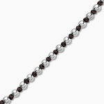 Bracelet Henrik Acier Blanc - Bracelets cordon Homme | Histoire d&rsquo;Or