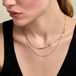 Collier Dorianna Argent Dor&eacute; A L'Or 750/1000 - Bijoux sans pierre Femme | Histoire d&rsquo;Or