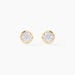 Boucles D'oreilles Puces Lane Or Jaune Strass - Clous d'oreilles Enfant | Histoire d’Or