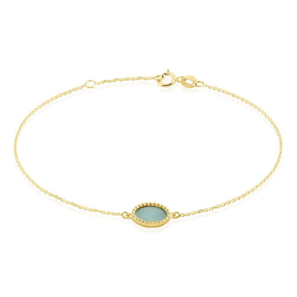 Bracelet Lucky Gems Or Jaune Amazonite - Bracelets Femme | Histoire d&rsquo;Or