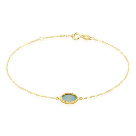 Bracelet Lucky Gems Or Jaune Amazonite - Bracelets Femme | Histoire d&rsquo;Or