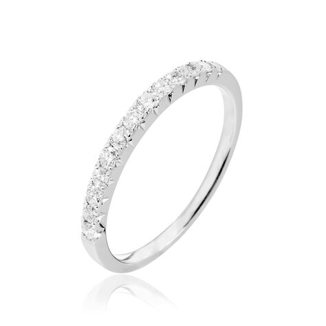 Alliance Pristina Or Blanc Diamant - Alliances Femme | Histoire d’Or