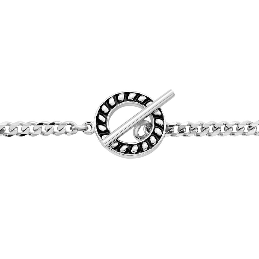 Bracelet Argent Blanc Crocus - Bracelets Homme | Histoire d’Or