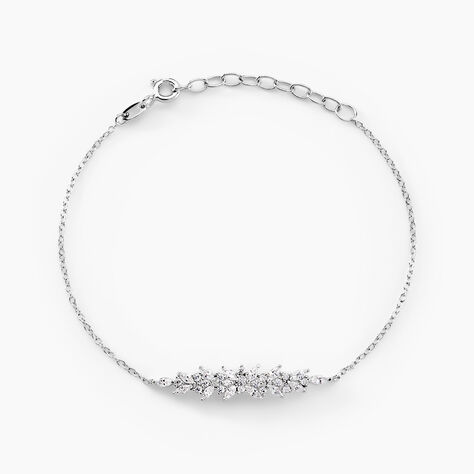 Bracelet Argent Blanc Precieux Flocon Oxyde De Zirconium - Bracelets Femme | Histoire d’Or
