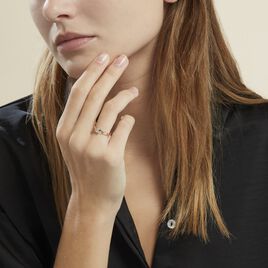 Bague Plaqué Or Jacinth Oxyde De Zirconium - Bagues avec pierre Femme | Histoire d’Or