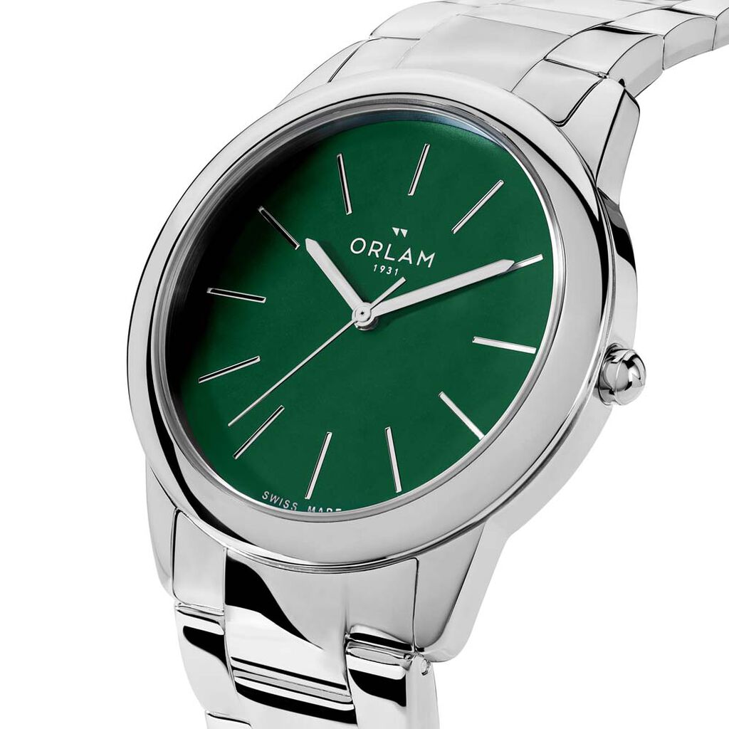 Montre Orlam Eternite Vert - F&ecirc;te des p&egrave;res Homme | Histoire d&rsquo;Or