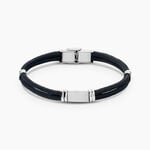 Bracelet Yannik Acier Blanc - Bracelets cordon Homme | Histoire d&rsquo;Or
