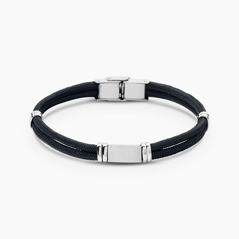 Bracelet Yannik Acier Blanc - Bracelets cordon Homme | Histoire d&rsquo;Or