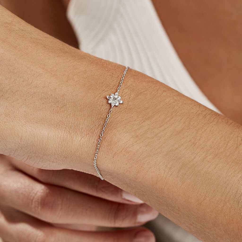 Bracelet Eclat Argent Blanc Oxyde De Zirconium - Bracelets Femme | Histoire d’Or