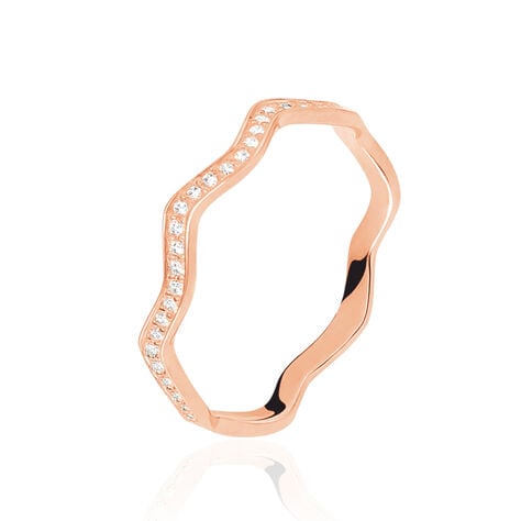 Bague Jasmyn Argent Rose Oxyde De Zirconium - Bagues avec pierre Femme | Histoire d&rsquo;Or