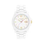 Montre Coach Greyson Blanc - Montres Femme | Histoire d&rsquo;Or