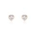 Boucles D'oreilles Puces Calvi Argent Rose Oxyde De Zirconium - Boucles d'oreilles fantaisie Femme | Histoire d’Or