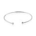 Bracelet Jonc Regine Argent Blanc Oxyde De Zirconium - Bracelets fantaisie Femme | Histoire d’Or