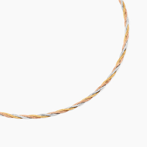 Collier Jasmin Tresse Or Tricolore - Colliers Femme | Histoire d’Or
