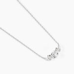Collier Argent Blanc Winter Sweetness Oxyde De Zirconium - Colliers fantaisie Femme | Histoire d&rsquo;Or