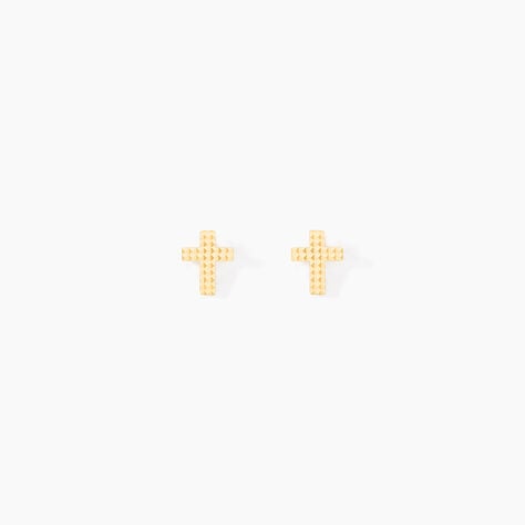 Boucles D'oreilles Puces Kristjan Or Jaune - Nouveautés Famille | Histoire d’Or