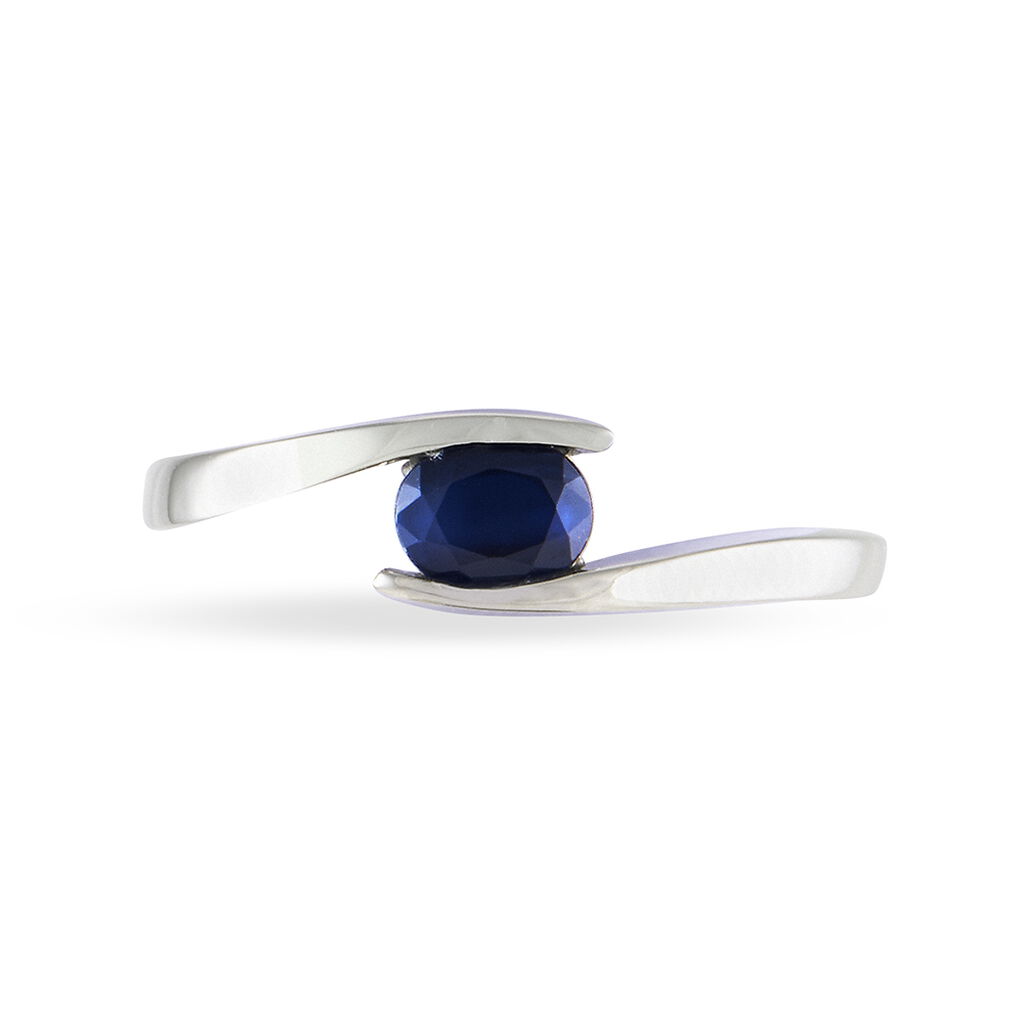 Bague Camilia Or Blanc Tanzanite - Bagues solitaires Femme | Histoire d’Or