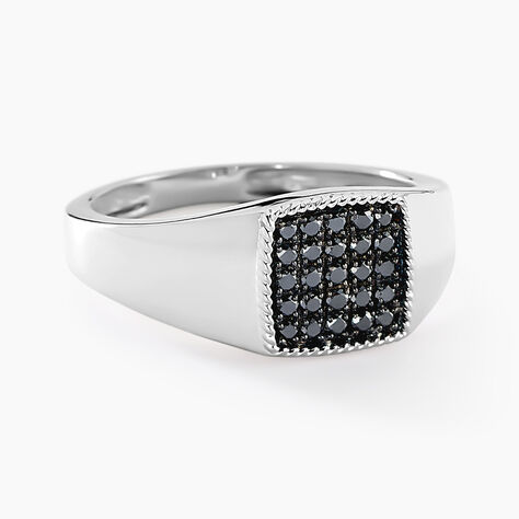 Chevalière Zack Or Blanc Diamant - Chevalières Homme | Histoire d’Or
