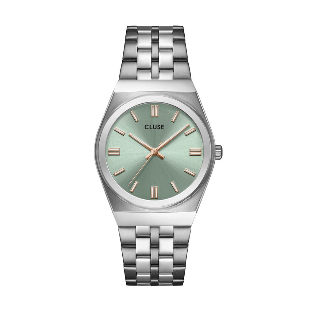 Montre Cluse Retro 70's Vert - Montres Femme | Histoire d&rsquo;Or