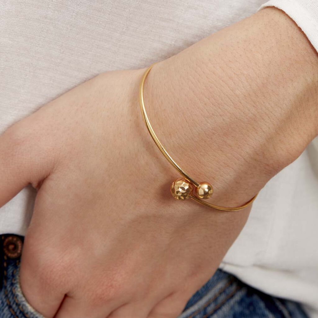 Bracelet Jonc Clemmie Or Jaune - Bracelets joncs Femme | Histoire d’Or