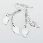Boucles D'oreilles Pendantes Fabia Argent Blanc - Boucles d'oreilles fantaisie Femme | Histoire d&rsquo;Or
