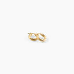 Cr&eacute;oles Yori Argent Dor&eacute; A L'Or 750/1000 - Boucles d'oreilles cr&eacute;oles Femme | Histoire d&rsquo;Or
