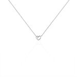 Collier Dorthea Argent Blanc Oxyde De Zirconium - Colliers fantaisie Femme | Histoire d&rsquo;Or