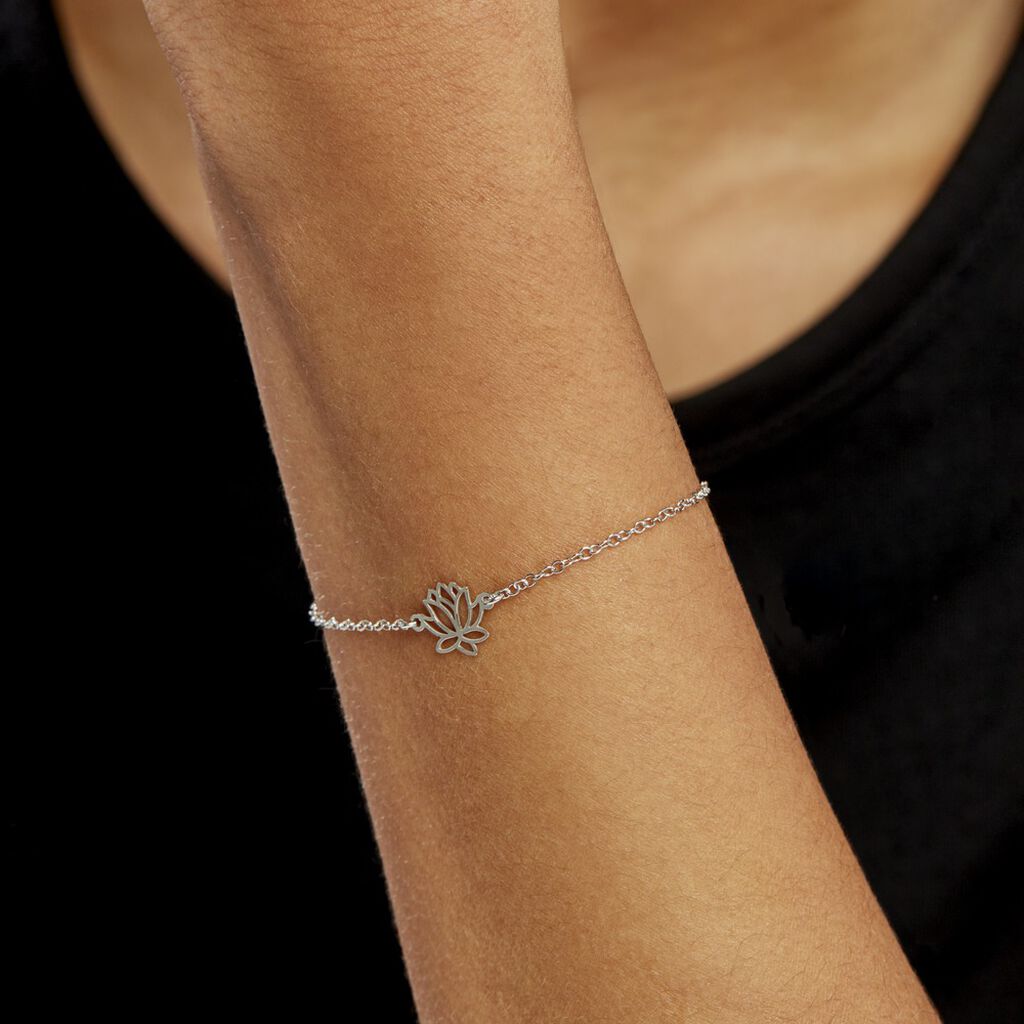 Bracelet Maylie Argent Blanc - Bracelets Femme | Histoire d’Or